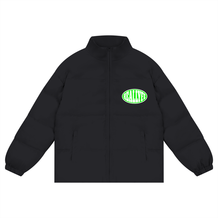 Real Lyfe Puffer Coat-Black
