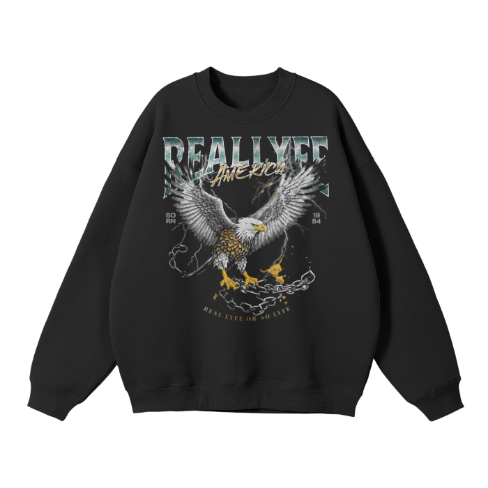 Real Lyfe America Pullover\Black