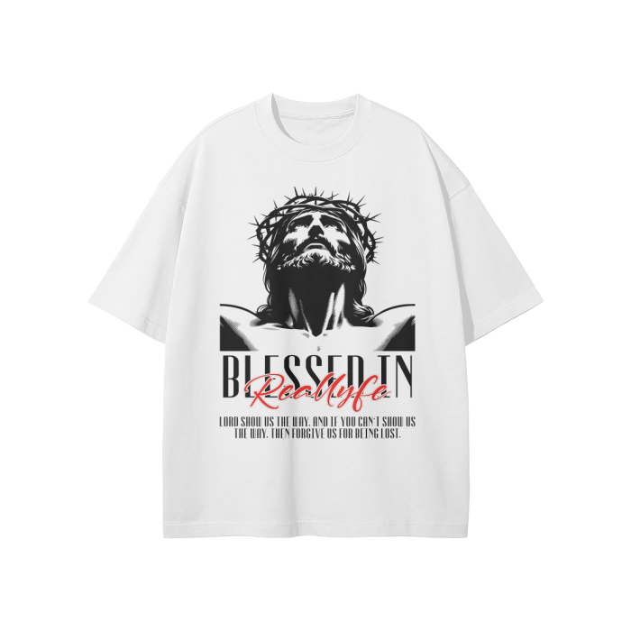 Reallyfe Blessed T-Shirt — White