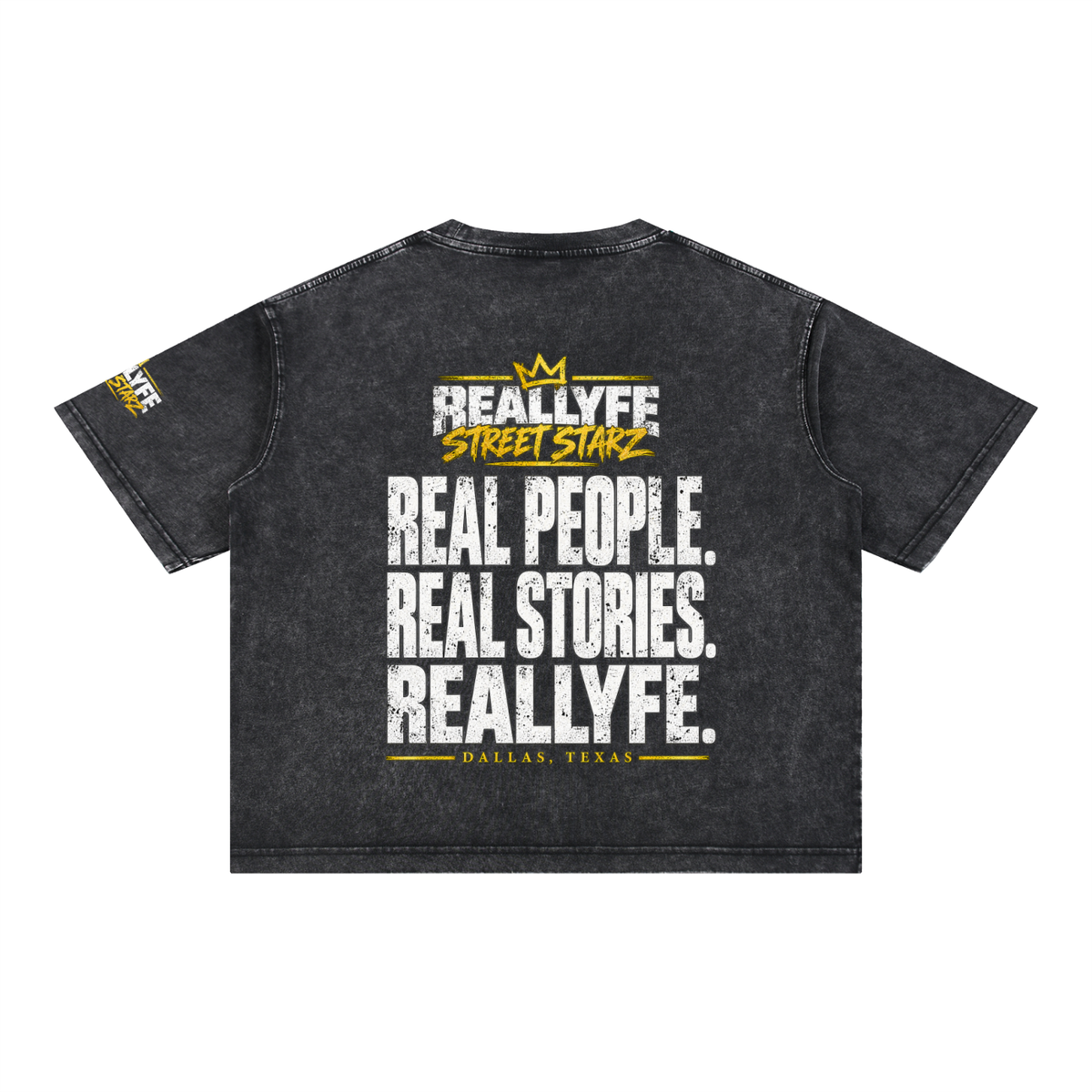 Reallyfe Street Starz — Where Legends Sit Mineral Wash Tee