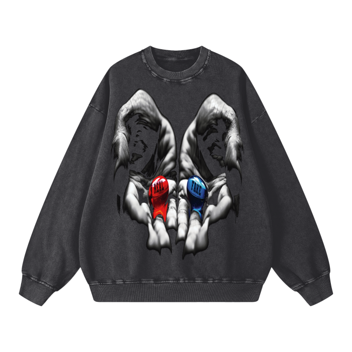 Real vs Fake Oversized Crewneck