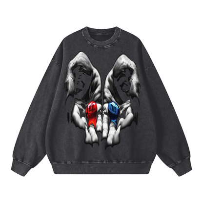 Real vs Fake Oversized Crewneck