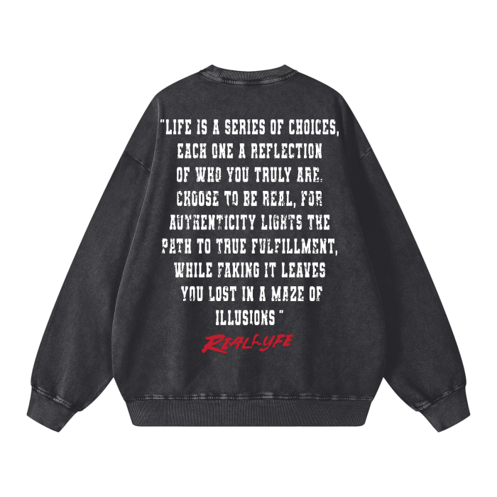 Real vs Fake Oversized Crewneck