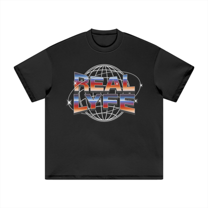 Real Lyfe World T-Shirt — Black