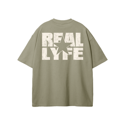 Real Lyfe Chest Logo Heavyweight Tee