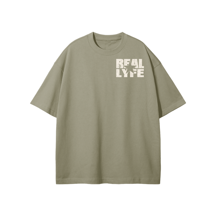 Real Lyfe Chest Logo Heavyweight Tee