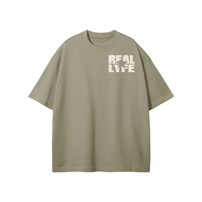 Real Lyfe Chest Logo Heavyweight Tee