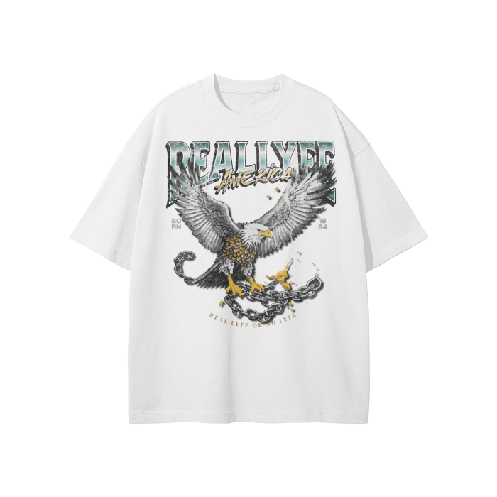 Real Lyfe America T-Shirt — White