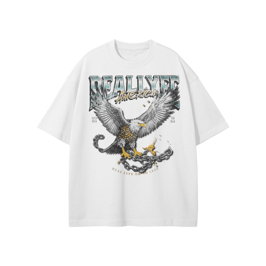 Real Lyfe America T-Shirt — White